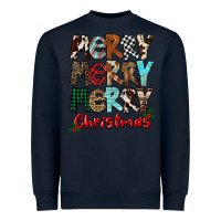 Navy Merry Christmas Heavyweight Sweatshirt - FaDigitalArtStudio