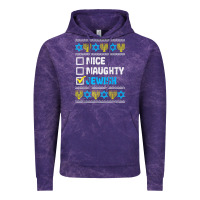 Cloud Purple nice naughty jewish ugly hanukkah sweater chanukah jew gift premium t Vintage Hoodie - minhPixels