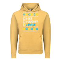 Vintage Mustard nice naughty jewish ugly hanukkah sweater chanukah jew gift premium t Vintage Hoodie - minhPixels