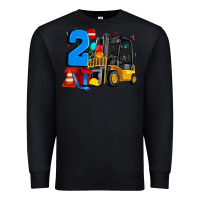 Black forklift birthday two Premium Sweatshirt - Artiststas