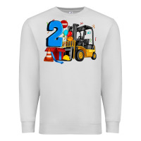 Dove Grey forklift birthday two Premium Sweatshirt - Artiststas