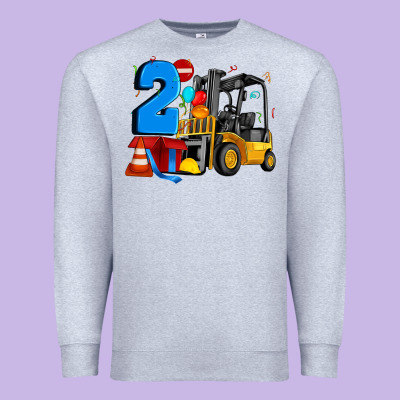 Forklift Birthday Two Premium Sweatshirt Designed By Artiststas