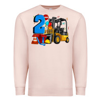 Pale Pink forklift birthday two Premium Sweatshirt - Artiststas
