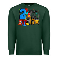 Sports Green forklift birthday two Premium Sweatshirt - Artiststas