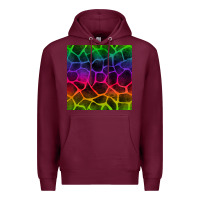 Burgundy colorful giraffe seamless pattern Premium Hoodie - BundleAndBundleShop