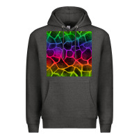 Charcoal Heather colorful giraffe seamless pattern Premium Hoodie - BundleAndBundleShop