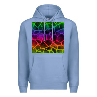 Colony Blue colorful giraffe seamless pattern Premium Hoodie - BundleAndBundleShop