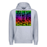 Heather Grey colorful giraffe seamless pattern Premium Hoodie - BundleAndBundleShop