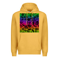Mustard colorful giraffe seamless pattern Premium Hoodie - BundleAndBundleShop