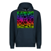 Navy colorful giraffe seamless pattern Premium Hoodie - BundleAndBundleShop