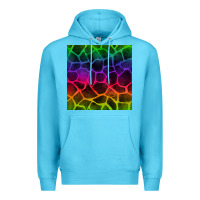 Ocean Blue colorful giraffe seamless pattern Premium Hoodie - BundleAndBundleShop