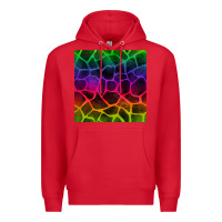 Red colorful giraffe seamless pattern Premium Hoodie - BundleAndBundleShop