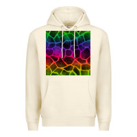 Sandshell colorful giraffe seamless pattern Premium Hoodie - BundleAndBundleShop