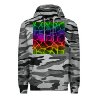 Slate Camo colorful giraffe seamless pattern Premium Hoodie - BundleAndBundleShop