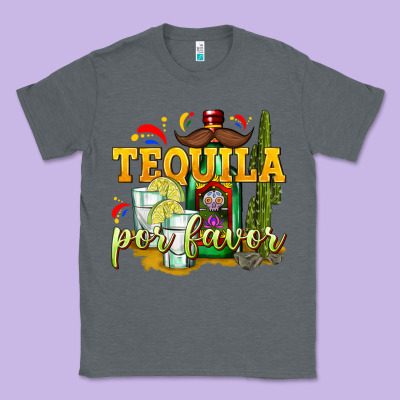 Tequila Por Favor Classic Tee Designed By Texasbilliewilder