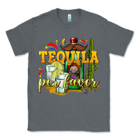 Charcoal Heather Tequila Por Favor Classic Tee - texasbilliewilder