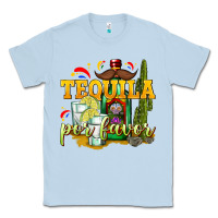 Dusty Blue Tequila Por Favor Classic Tee - texasbilliewilder