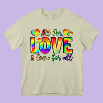 All For Love And Love For Love Heavy Core Tee Designed By Lillyallendesigns