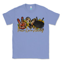 Colony Blue peace love hockey Classic Tee - RacoonDesign