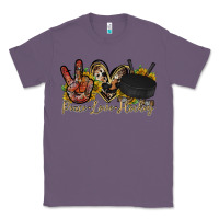 Lavender peace love hockey Classic Tee - RacoonDesign