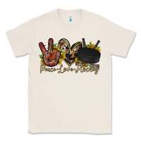 Natural peace love hockey Classic Tee - RacoonDesign