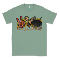 Sage peace love hockey Classic Tee - RacoonDesign