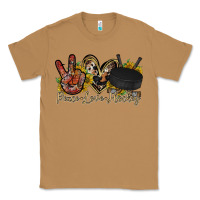 Toasted Coconut peace love hockey Classic Tee - RacoonDesign