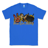 True Royal peace love hockey Classic Tee - RacoonDesign