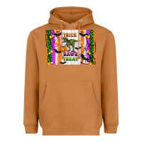 Trick Rawr Treat Kids Bottle Heavyweight Hoodie | Teevron