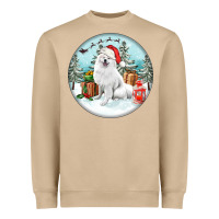 Mushroom Christmas samoyed dog Heavyweight Sweatshirt - FaDigitalArtStudio