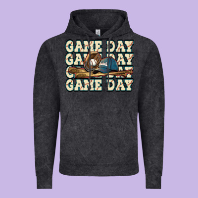 Game Day Baseball Vintage Hoodie Designed By Howdyjamesfarm