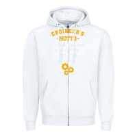White engineer engineering mechanical profession electrical gift Zipper Hoodie - minhPixels