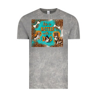 Cloud Rock life is better with a dog Vintage Tee - TumblerDesignByShophia