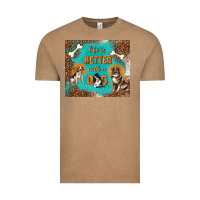 Vintage Coffee life is better with a dog Vintage Tee - TumblerDesignByShophia