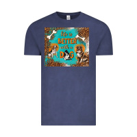 Vintage Denim life is better with a dog Vintage Tee - TumblerDesignByShophia