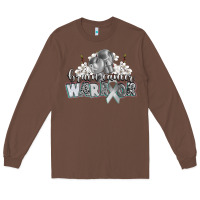 Chestnut brain cancer warrior Long Sleeve Tee - CowGirlArtShop