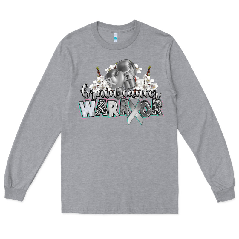 Brain Cancer Warrior Long Sleeve Tee by CowGirlArtShop | Teevron