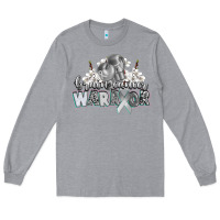 Heather Grey brain cancer warrior Long Sleeve Tee - CowGirlArtShop