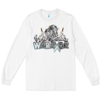 White brain cancer warrior Long Sleeve Tee - CowGirlArtShop