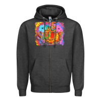 Charcoal Heather Be Salty Zipper Hoodie - CowhideDigitalArt
