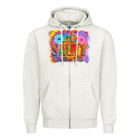 Oatmeal Heather Be Salty Zipper Hoodie - CowhideDigitalArt