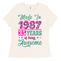 Bone made in 1987, 35 years of being awesome Ladies Tee - Jasminsmagicworld