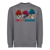 Storm tis the season skull winter Heavyweight Sweatshirt - FaDigitalArtStudio