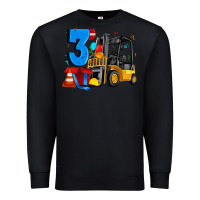 Black forklift birthday three Premium Sweatshirt - Artiststas