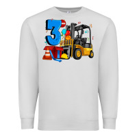 Dove Grey forklift birthday three Premium Sweatshirt - Artiststas