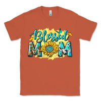Copper Blessed Mom with Sunflowers Classic Tee - texasbilliewilder