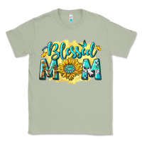 Matcha Blessed Mom with Sunflowers Classic Tee - texasbilliewilder