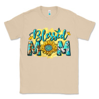 Mushroom Blessed Mom with Sunflowers Classic Tee - texasbilliewilder