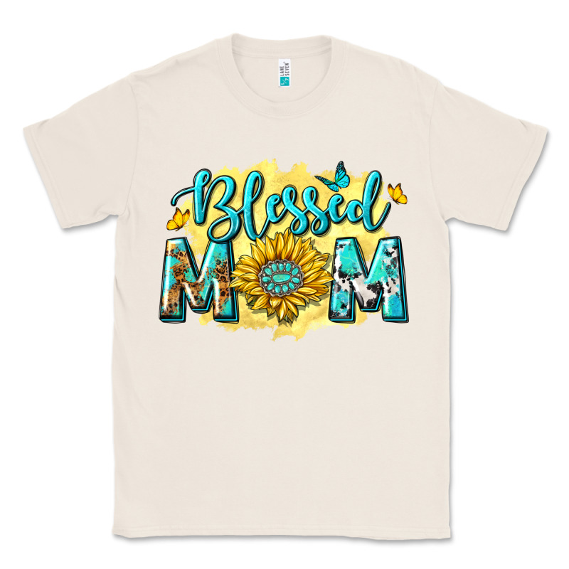 Blessed Mom With Sunflowers Classic Tee by texasbilliewilder | Teevron
