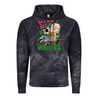 Cloud Black Grab your joe let's go Soccer Vintage Hoodie - HowdyJamesFarm